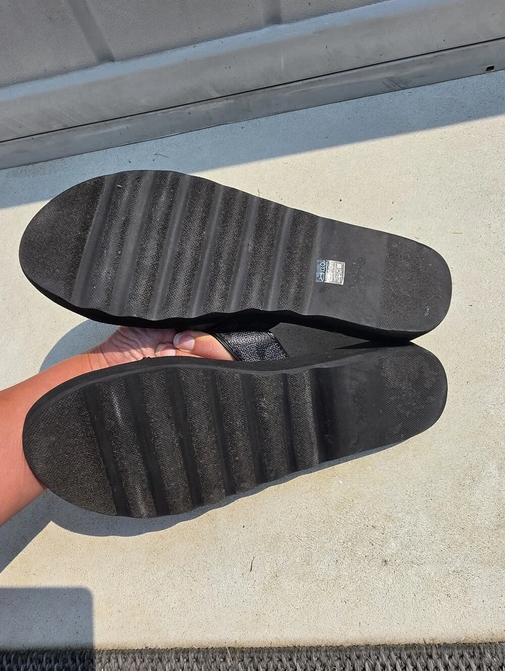 Coach Janine criss-cross slide sandals
